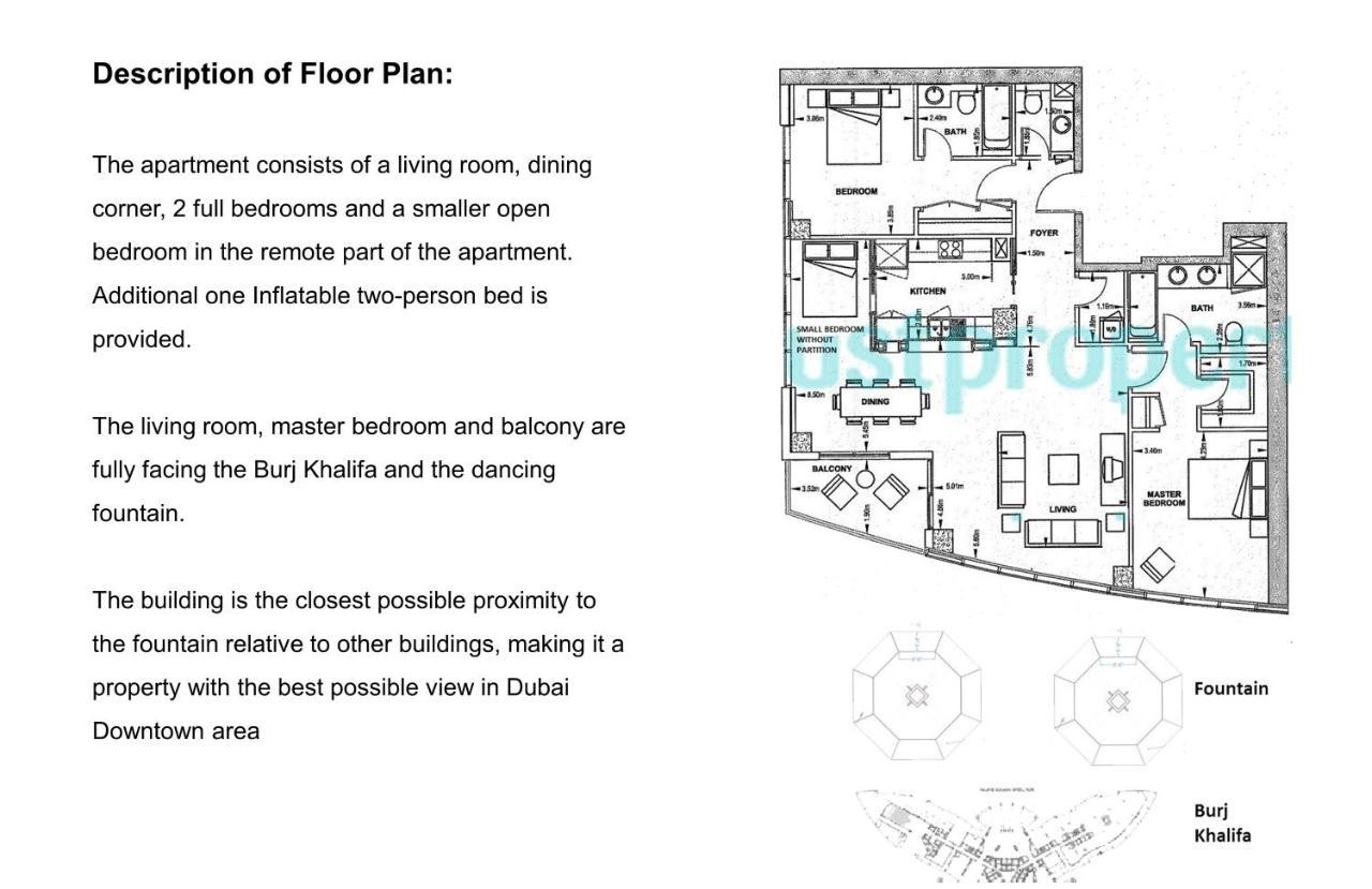 Elite Royal Apartment - Full Burj Khalifa & Fountain View - Brilliant - 2 Bedrooms & 1 Open Bedroom Without Partition Dubai Exterior photo